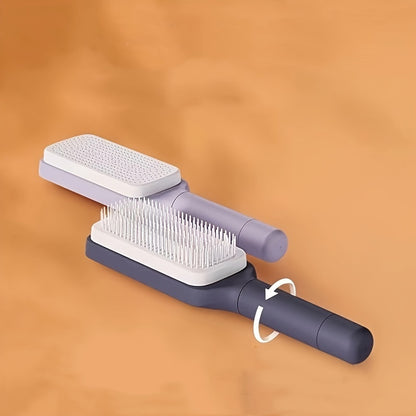 Rotating Self Cleaning Hair Brush